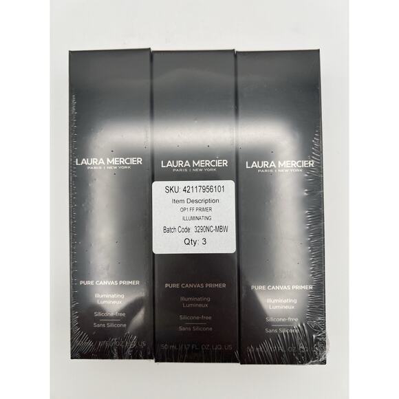 Laura Mercier Pure Canvas Primer ILLUMINATING 1.7oz 50mL Lot Of 3 NEW - Picture 1 of 3